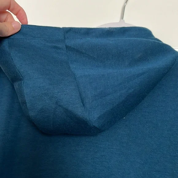 Hollywood the Jean People Donatello Tech fleece pullover hoodie large blue - Picture 8 of 8